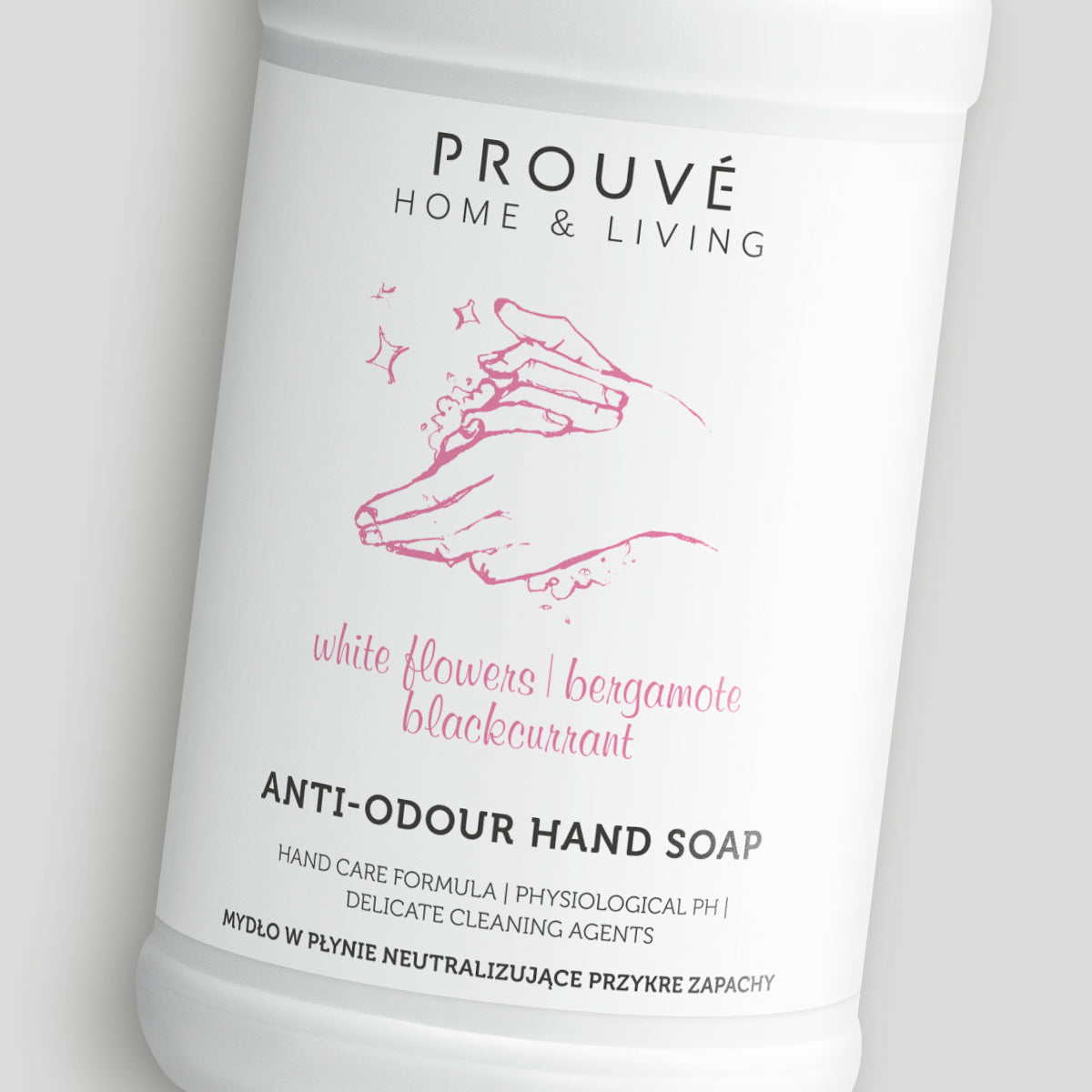 Vloeibare zeep die onaangename geuren neutraliseert