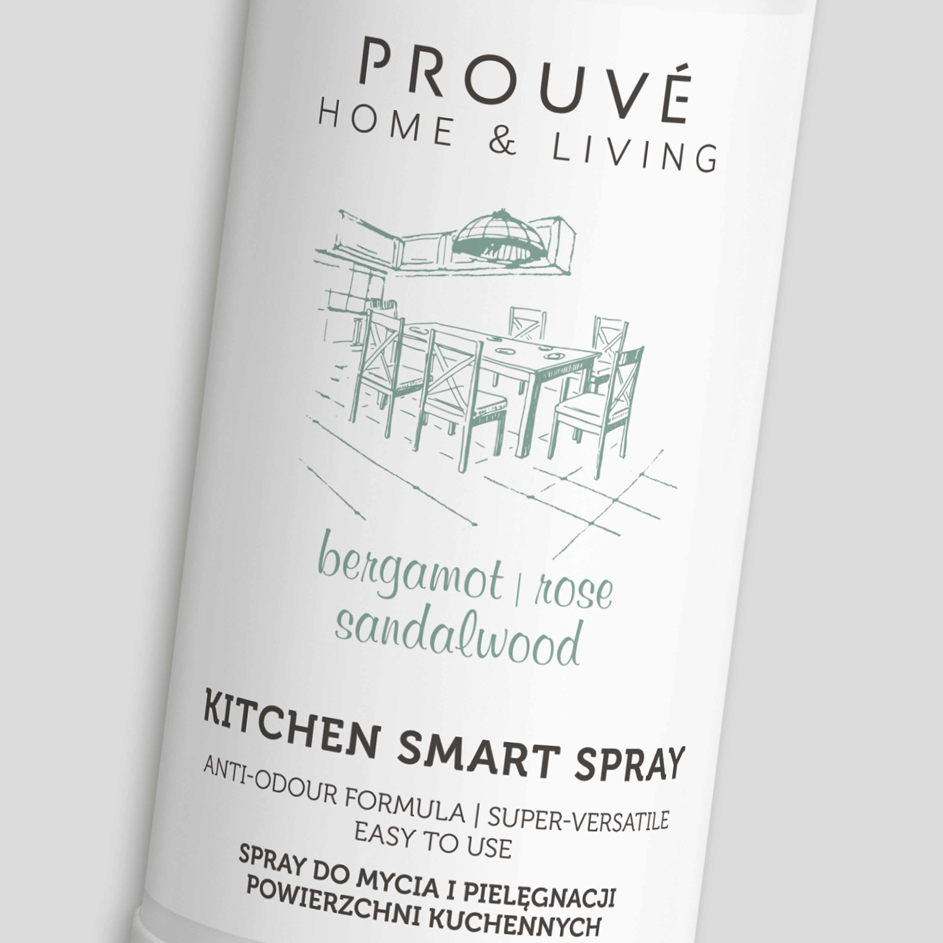 Spray pro mytí a péči o kuchyňské povrchy