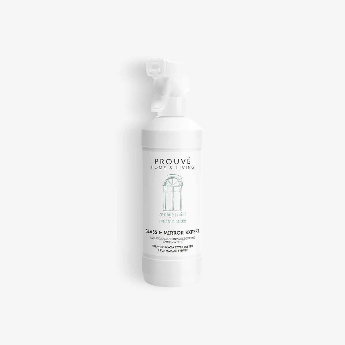 Spray do mycia szyb i luster z funkcją antypary