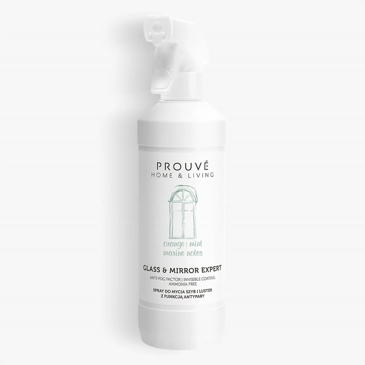 Spray do mycia szyb i luster z funkcją antypary