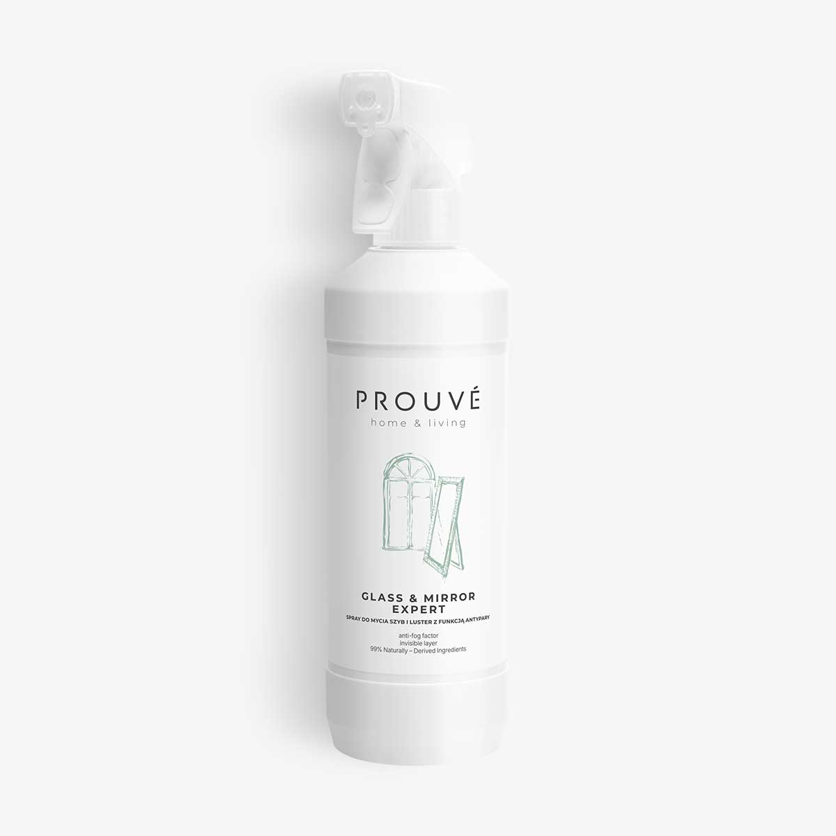Spray do mycia szyb i luster z funkcją antypary